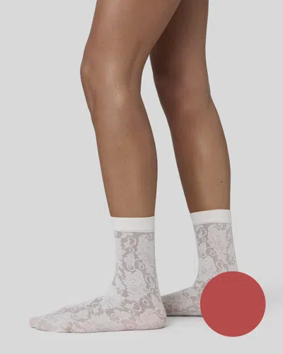 Swedish Stockings Lily Lace Socks In Pink