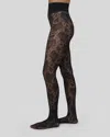 Swedish Stockings Lily Lace Tights In Black