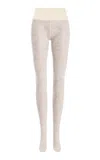 Swedish Stockings Lily Lace Tights In White