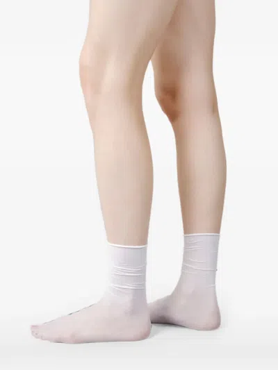 Swedish Stockings Lina Polka-dot Sheer Socks In Multi