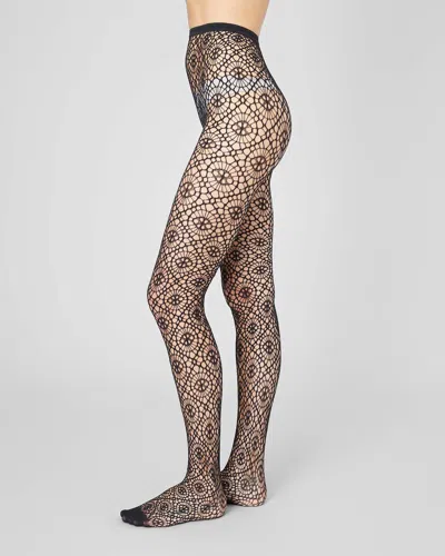 Swedish Stockings Lykke Net Tights In Black
