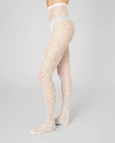 Swedish Stockings Lykke Net Tights In White