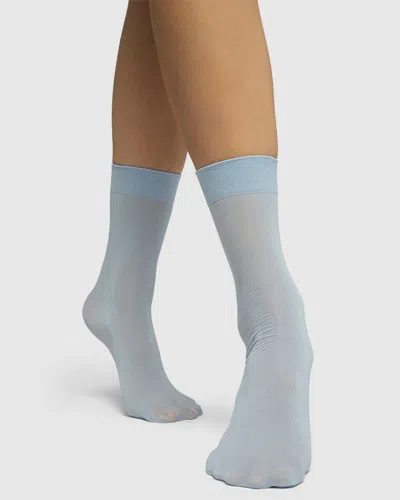 Swedish Stockings Malin Shimmery Socks In Blue