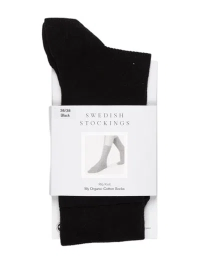 Pre-owned Swedish Stockings My Organic Cotton Socks In Black