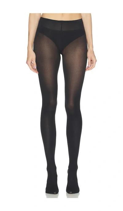 Swedish Stockings Nina Fishbone Tights In Black