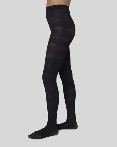 Swedish Stockings Rebecka Argyle Tights In Black