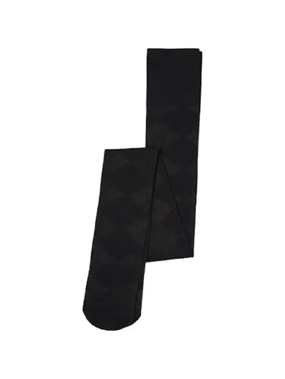 Swedish Stockings Rebecka Geometric-pattern Tights In Black