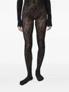 Swedish Stockings Rosa Lace Long-sleeved Bodysuit In Black