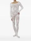 Swedish Stockings Rosa Lace Long-sleeved Jumpsuit In White