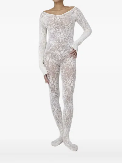 SWEDISH STOCKINGS ROSA LACE LONG-SLEEVED JUMPSUIT
