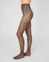 Swedish Stockings Rosa Lace Tights In Brown