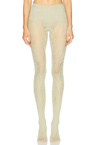 Swedish Stockings Rosa Lace Tights In Green