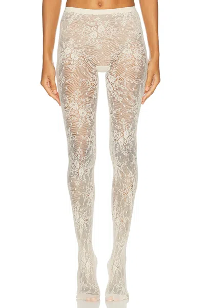 Swedish Stockings Rosa Lace Tights In White