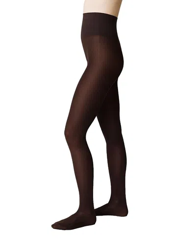 Swedish Stockings Sanna Glossy Tights In Brown