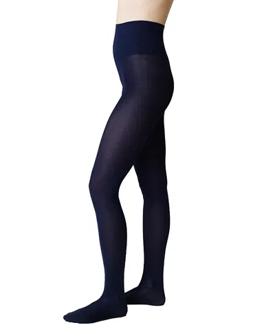 Swedish Stockings Sanna Glossy Tights In Blue