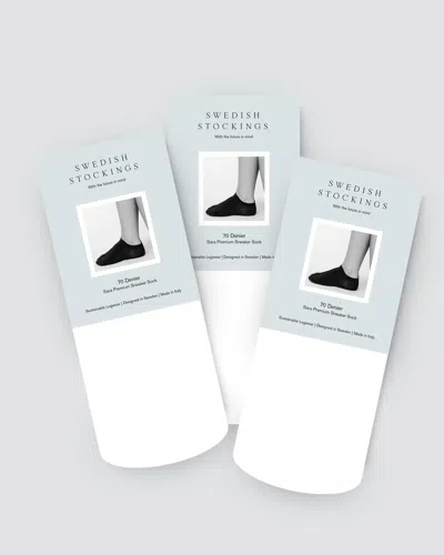 Swedish Stockings Sara Sneaker Socks Bundle: 3 Pairs In White