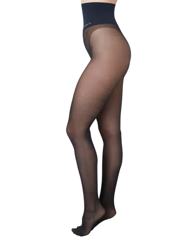 Swedish Stockings Selina Seam Tights In Black
