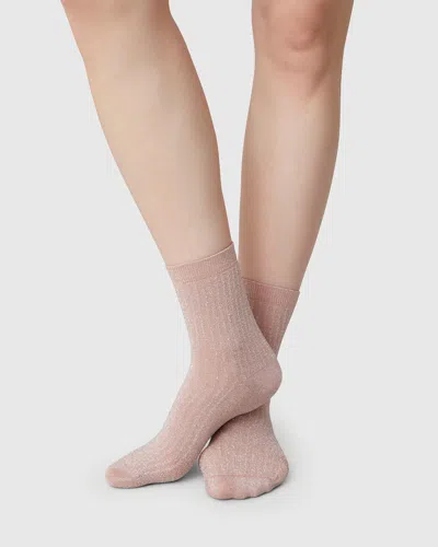 Swedish Stockings Stella Shimmery Socks In Pink