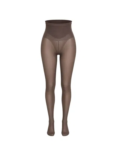 Swedish Stockings Svea Flat-seam Tights In Brown