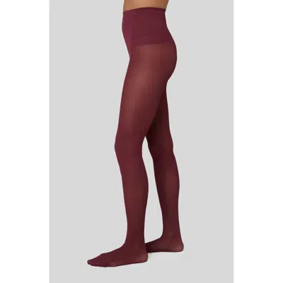 Swedish Stockings Olivia Premium Tights In Burgundy