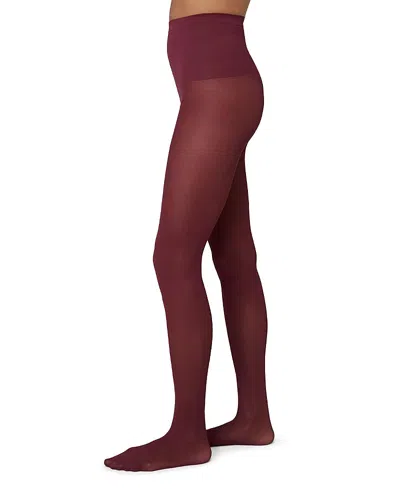 Swedish Stockings Svea Premium Tights In Burgundy
