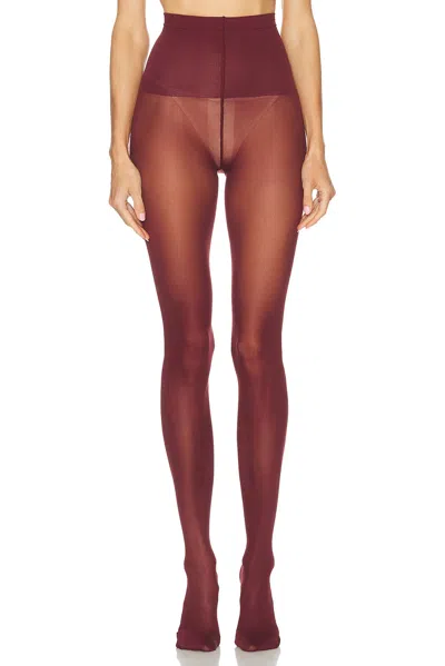 Swedish Stockings Svea Premium Tights In Burgundy