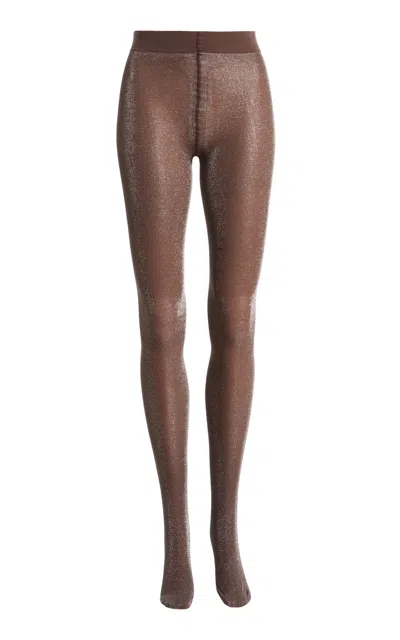 Swedish Stockings Tora Shimmery Tights In Taupe