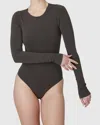 Swedish Stockings Vega Long Sleeve Body In Brown