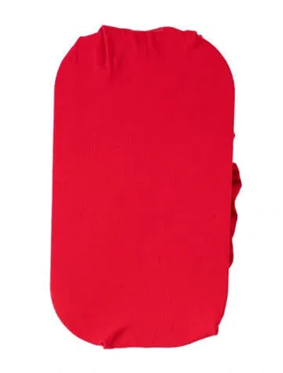 Pre-owned Swedish Stockings Vibrant Elastic Stockings In Red