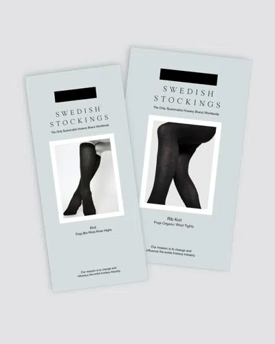 Swedish Stockings Wool Bundle: Freja Tights & Knee-highs In Black