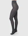 Swedish Stockings Ylva Fishbone Wool Tights In Gray