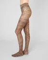 Swedish Stockings Zadie Zebra Tights In Brown
