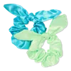Sweet & Shimmer Satin Bow Scrunchie Duo