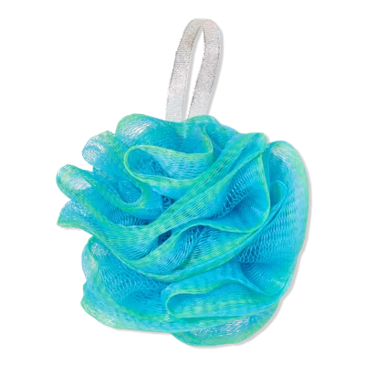 Sweet & Shimmer Shower Pouf Blue