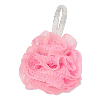 Sweet & Shimmer Shower Pouf Pink