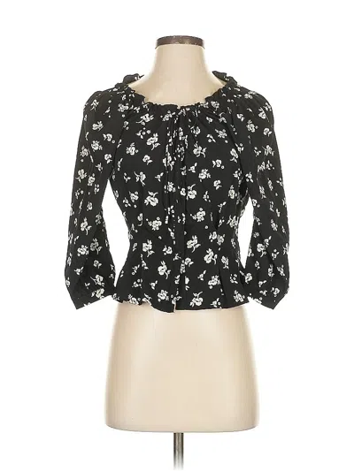 Pre-owned Sweet Baby Jamie 3/4 Sleeve Blouse In Black