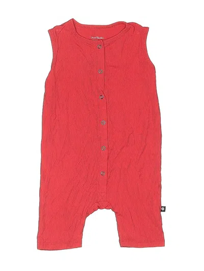 Pre-owned Sweet Bamboo Kids' Overalls In Red