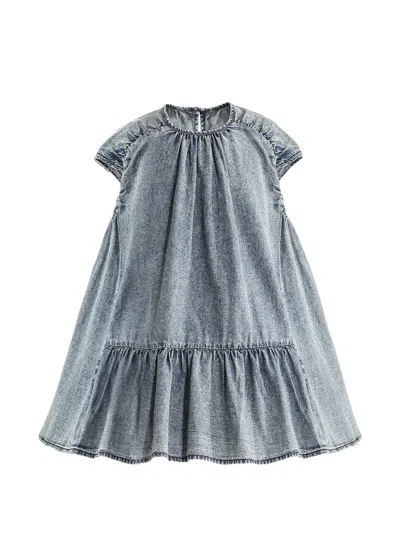 Sweet Cactus Kids' Denim Dress In Blue