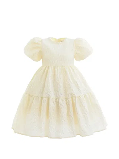 Sweet Cactus Kids' Empire Dress In Neutral