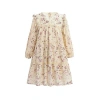 Sweet Cactus Floral Ruffle Dress In Neutral
