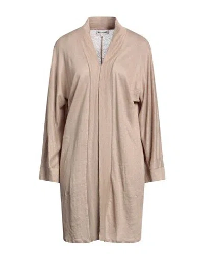 Sweet Cashmere Woman Cardigan Beige Size L Linen