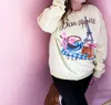 Sweet Claire Bon Appetit Paris Sweatshirt In Light Yellow