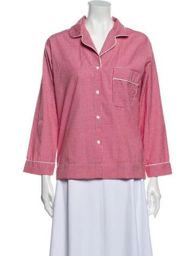 Pre-owned Sweet Dreams Plaid Print Pajamas In Red