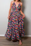 Sweet Generis Plenty Of Petals Floral Maxi Dress In Floral/mult