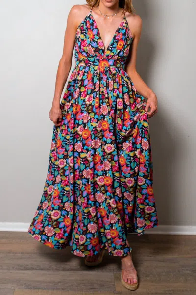 Sweet Generis Plenty Of Petals Floral Maxi Dress In Floral/mult In Multi