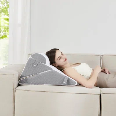 Sweet Home Collection 3-piece Support Wedge Pillow Set With High Density Foam By ® In White