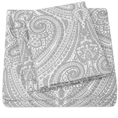 Sweet Home Collection 4 Piece Bailey Sheet Set In Gray