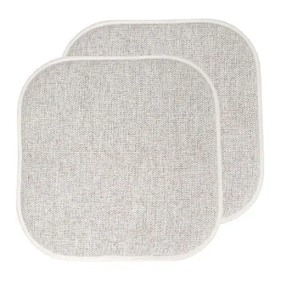 Sweet Home Collection Alexis Memory Foam No Slip Back 16" X 16" Chair Pad Cushion In Brown