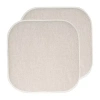 Sweet Home Collection Alexis Memory Foam No Slip Back 16" X 16" Chair Pad Cushion In Sand
