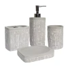 Sweet Home Collection Avalon 4-pc. Bath Accessory Set In Gray